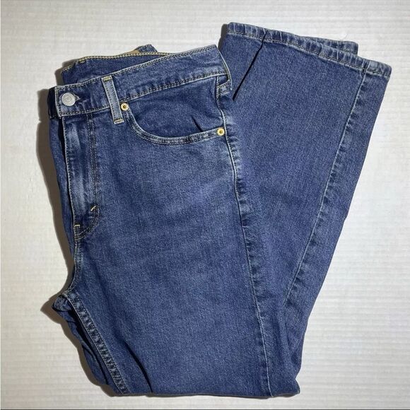 Levi's 505 Stretch Men's Blue Jeans - Picture 2 of 5